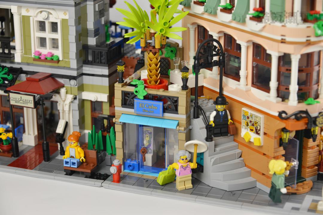 乐高街景巴黎转角内部细节,乐高转角精品酒店开箱视频
