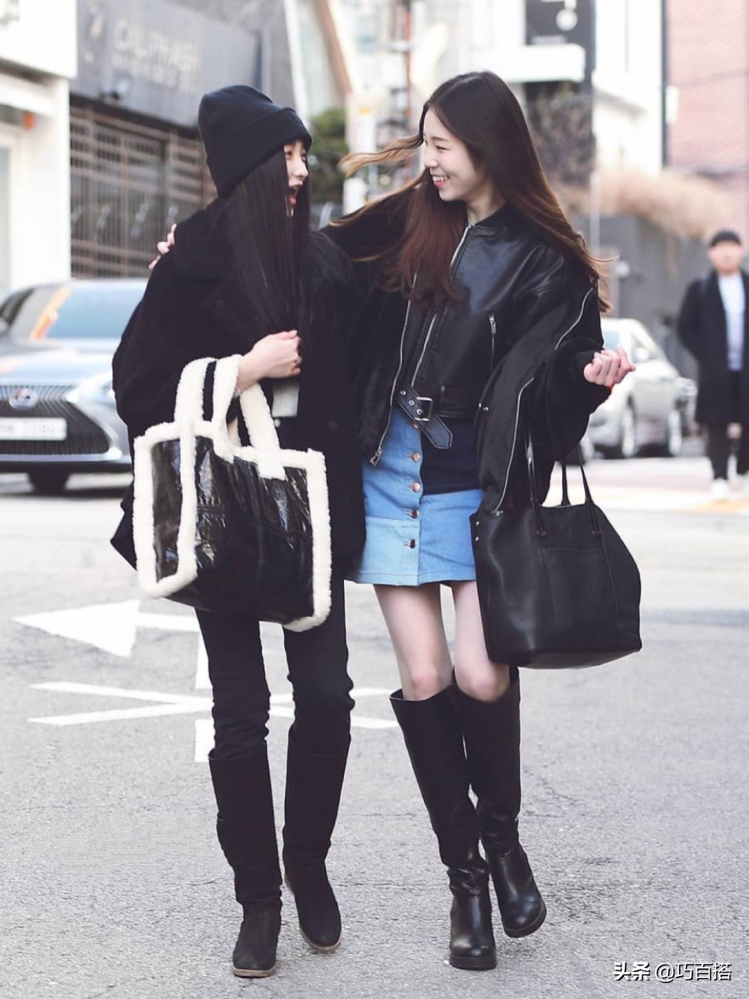 韩系穿搭厚外套,跟着韩流学穿搭