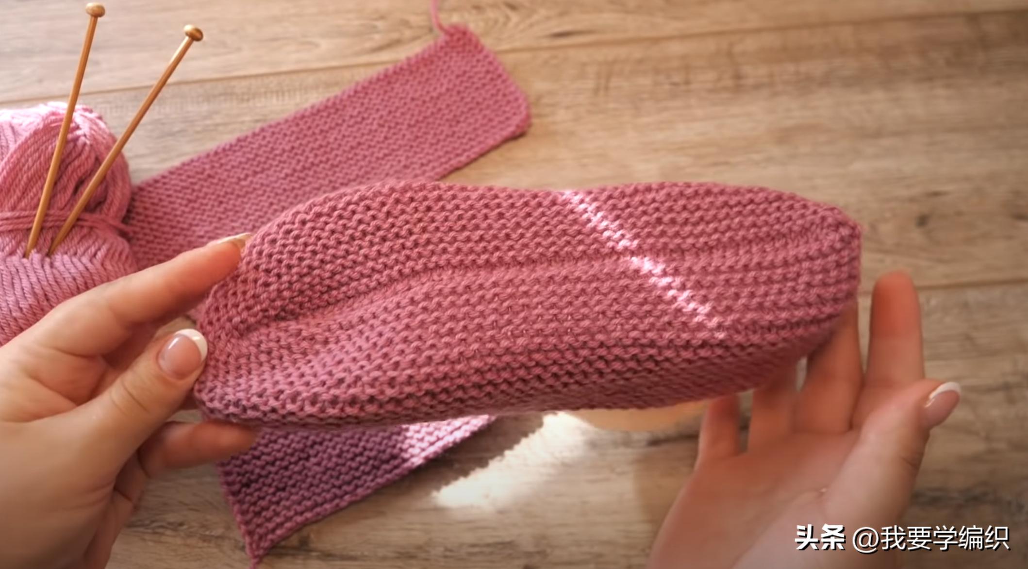 轻松编织一片式地板袜,最简单的一片式地板袜