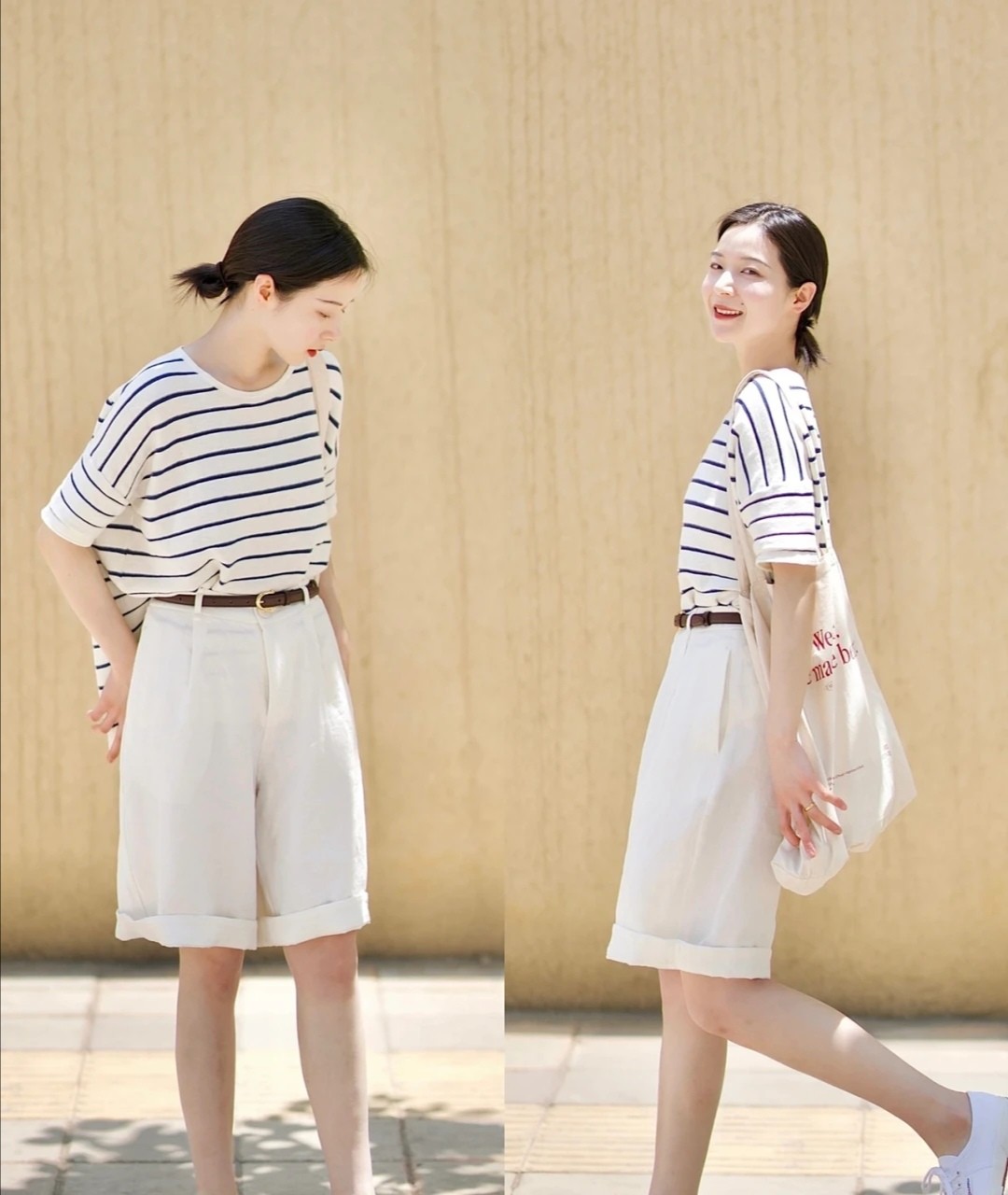 老气的条纹衫怎么搭配,经典条纹衫也能穿出高级感