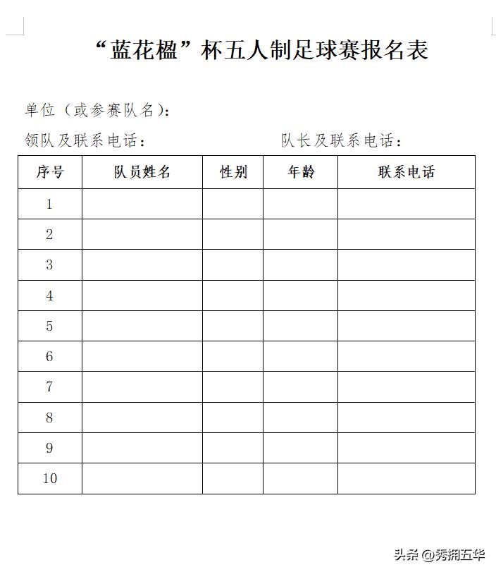 蓝花楹杯,华光杯五人制足球赛