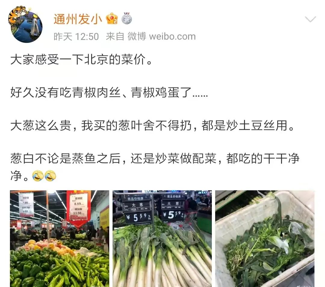 菜价涨了,北京菜价零售最新统计