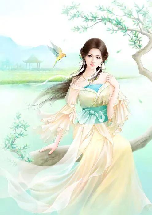 精美手绘手机壁纸古装演员,唐嫣古装高清壁纸