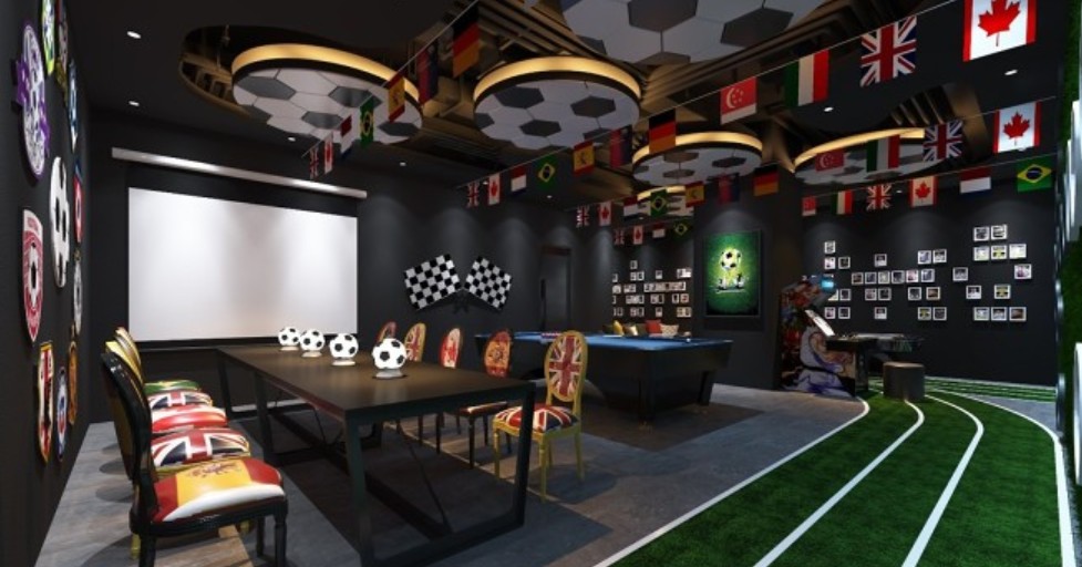 桌游馆布置,桌游馆墙面设计