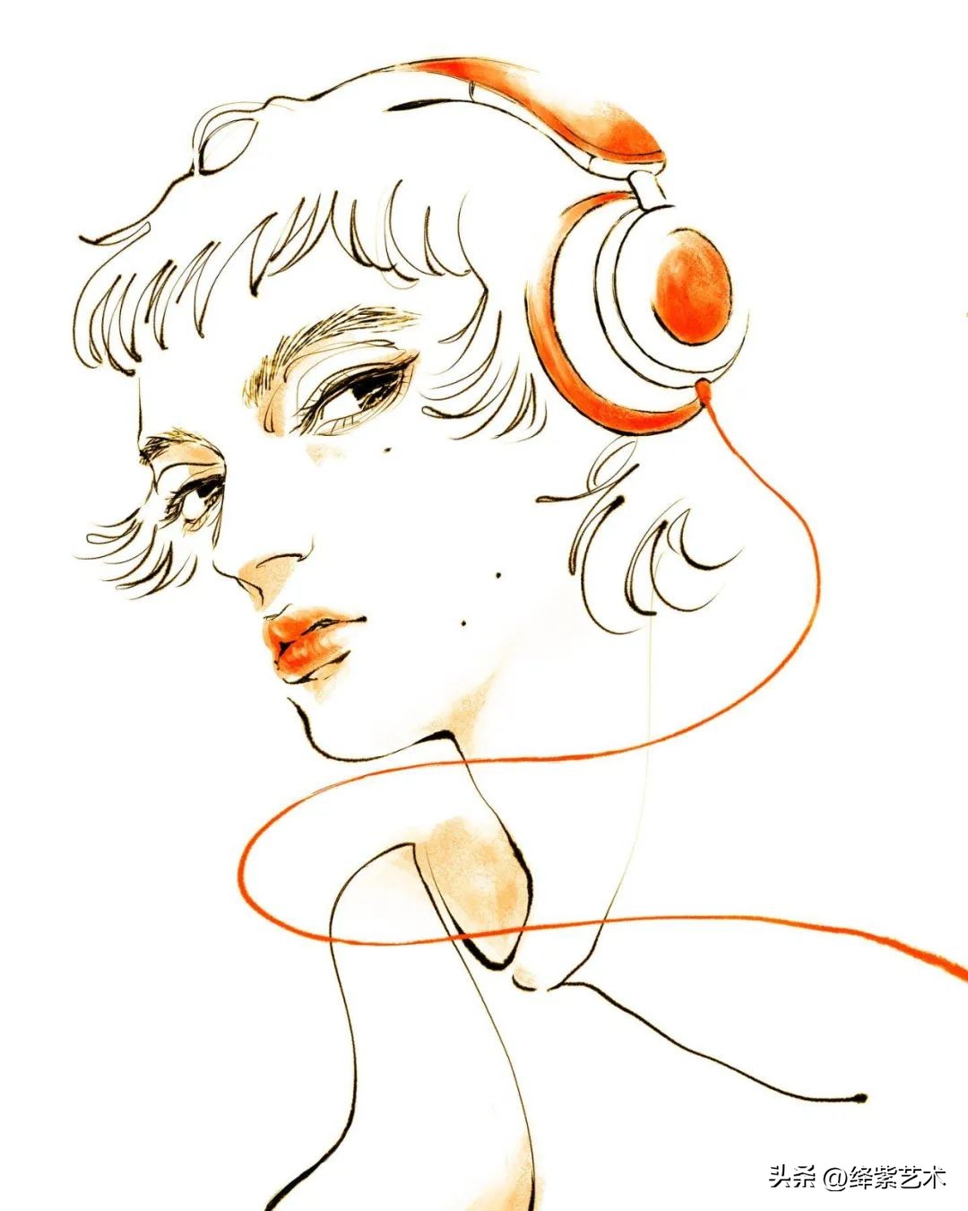 这位插画家描绘的短发女孩,长在我的审美上了,看了十分享受