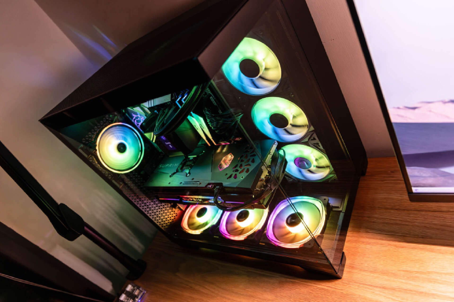 全塔海景房机箱,安钛克机箱c8海景房