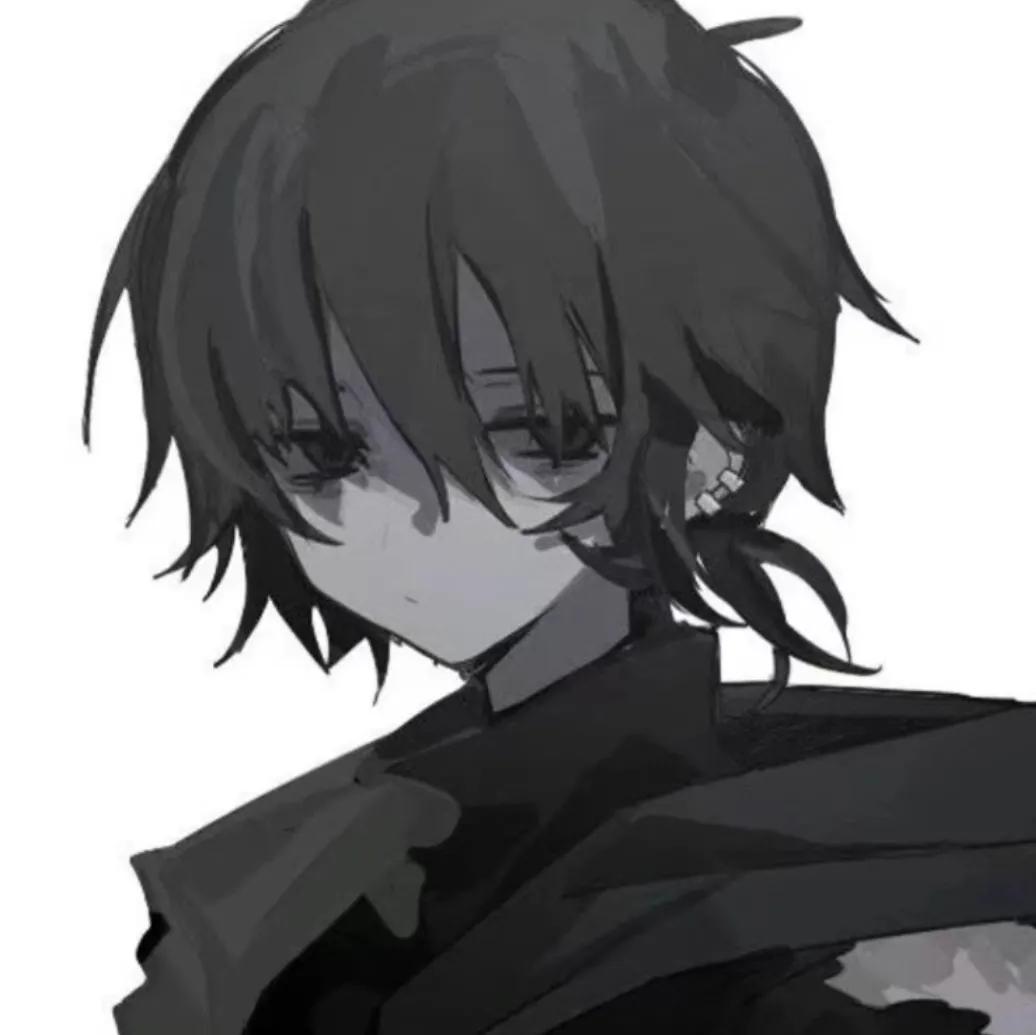 动漫部位男头黑白高冷,看一眼就被惊艳的动漫男头