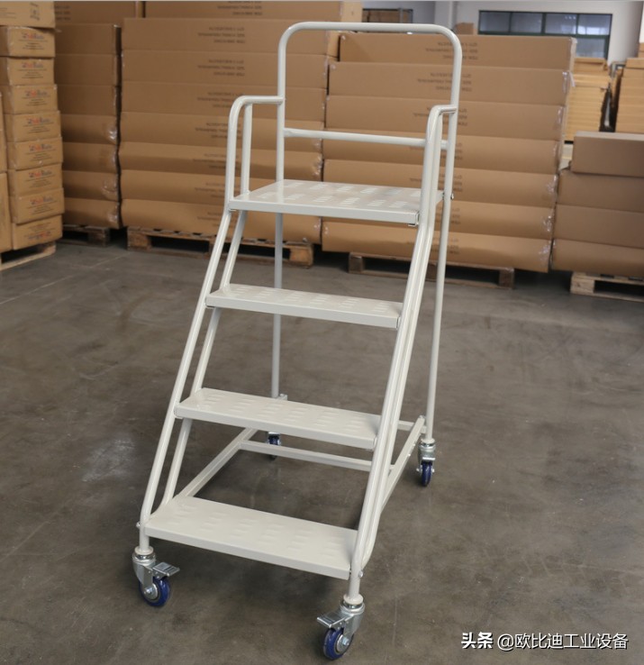 仓库移动登高梯,登高车登高梯