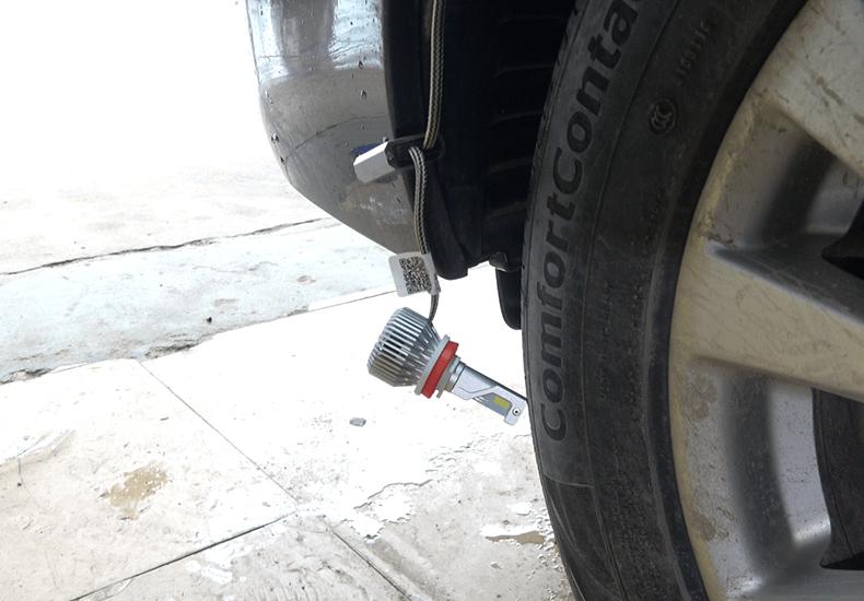 天籁改装几何光束大灯,2012款天籁更换led大灯