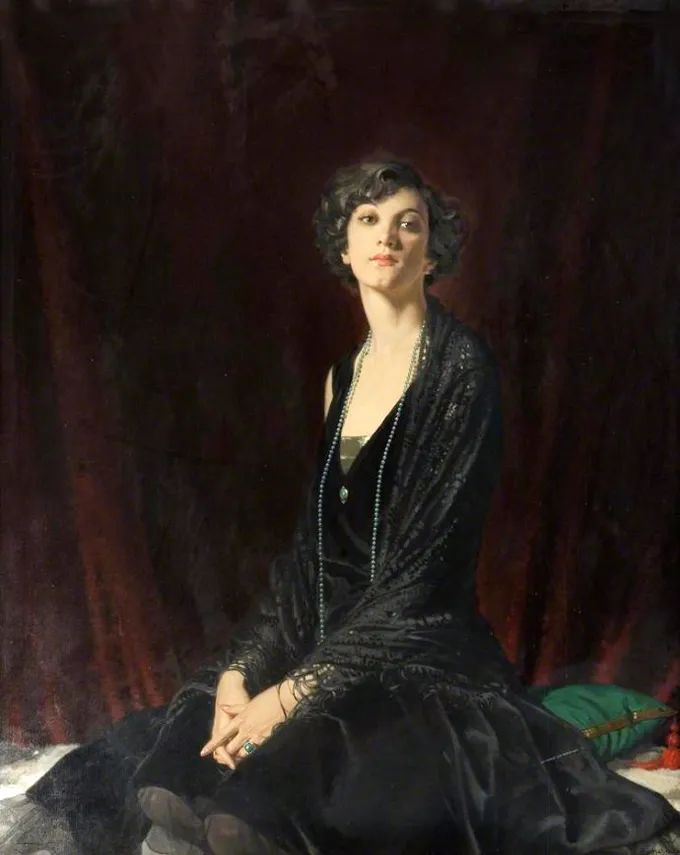 德国绘画风格独特的美女,欧洲艺术绘画女神