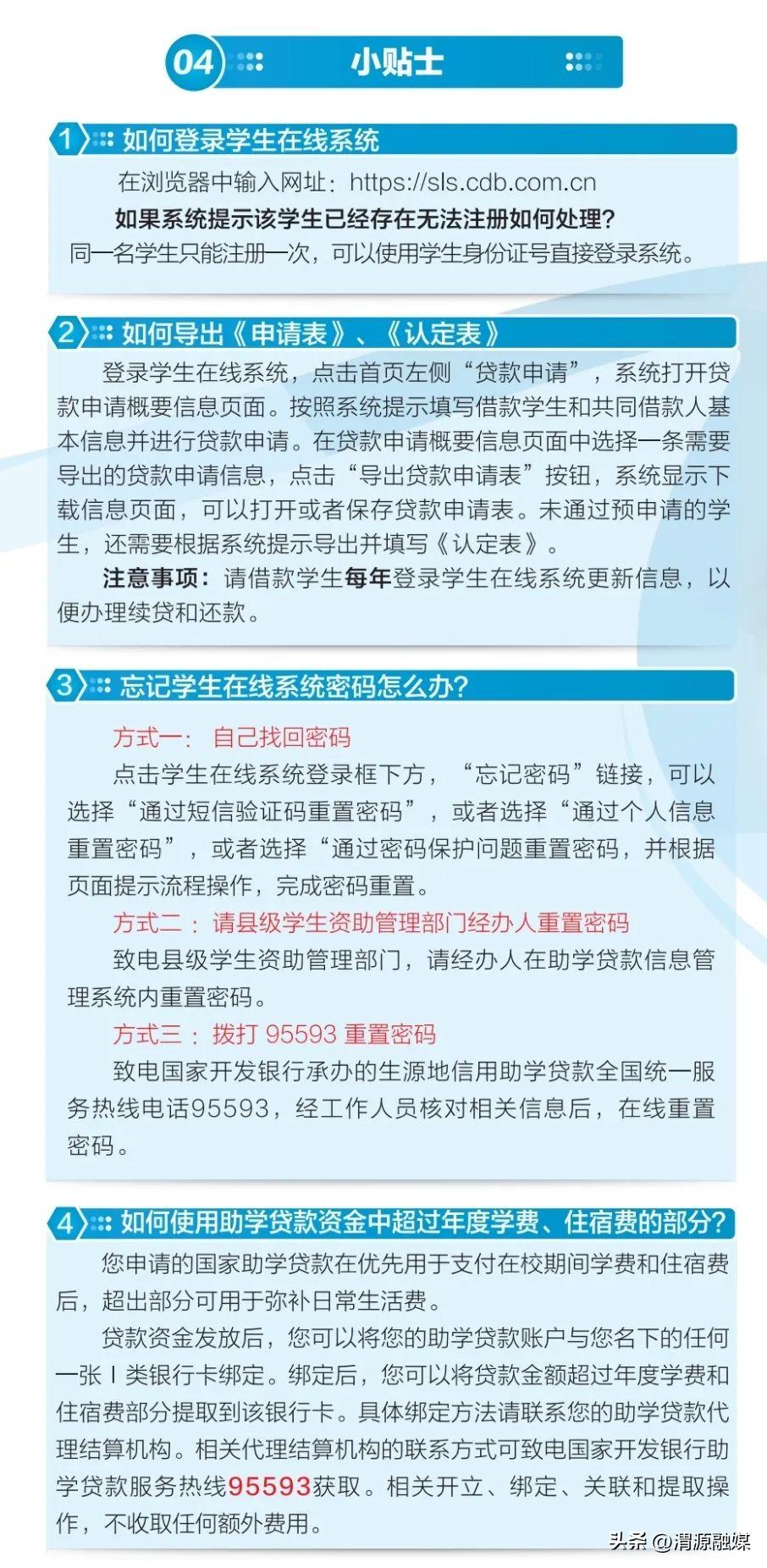 生源地助学贷款初次怎么申请流程,一图看懂生源地助学贷款政策