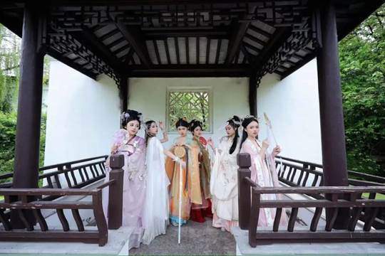 神仙居汉服走秀,趣探千年汉服游园会