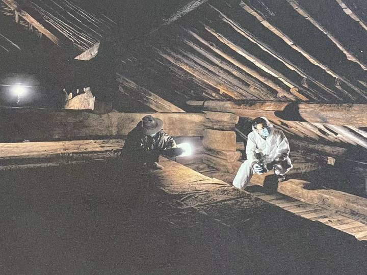 佛光寺梁思成视频,梁思成在佛光寺照片