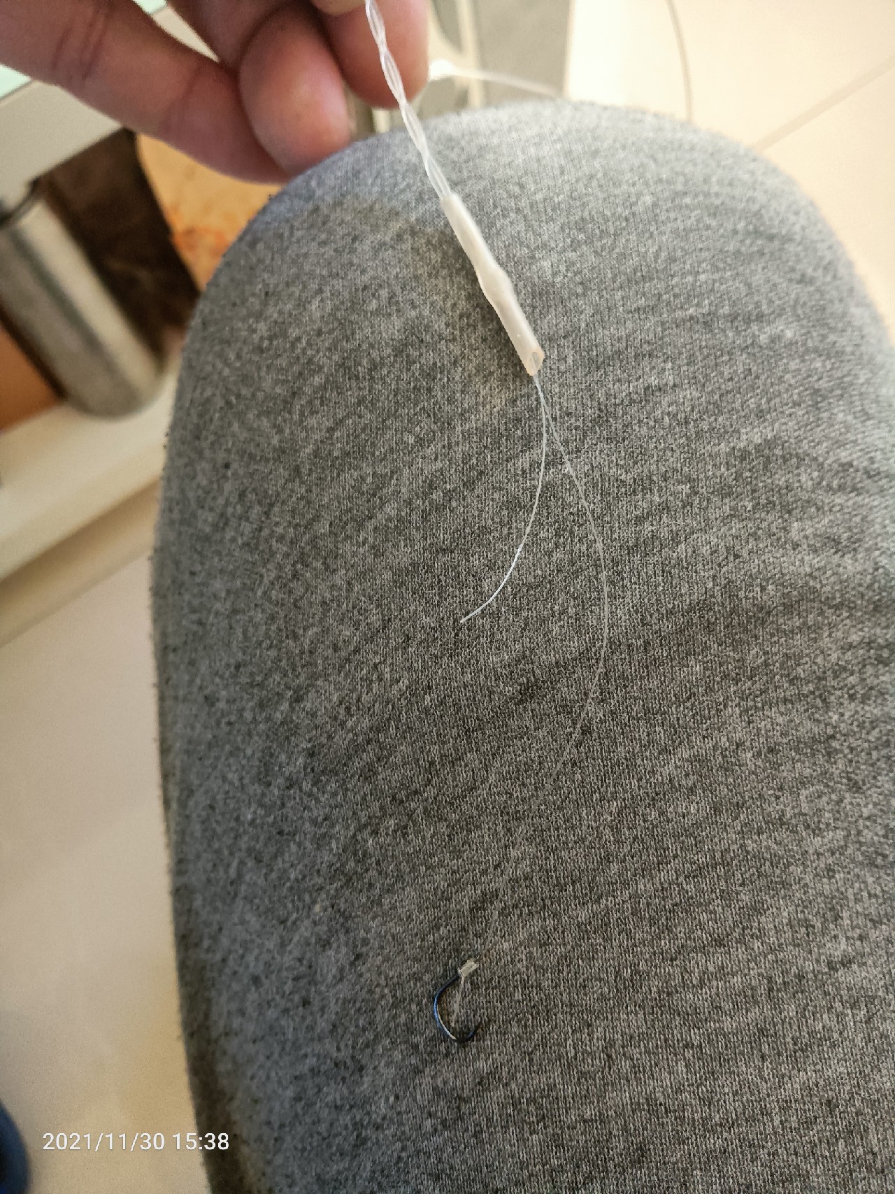 自己怎么做串钩图解,串钩三钩钓组制作方法