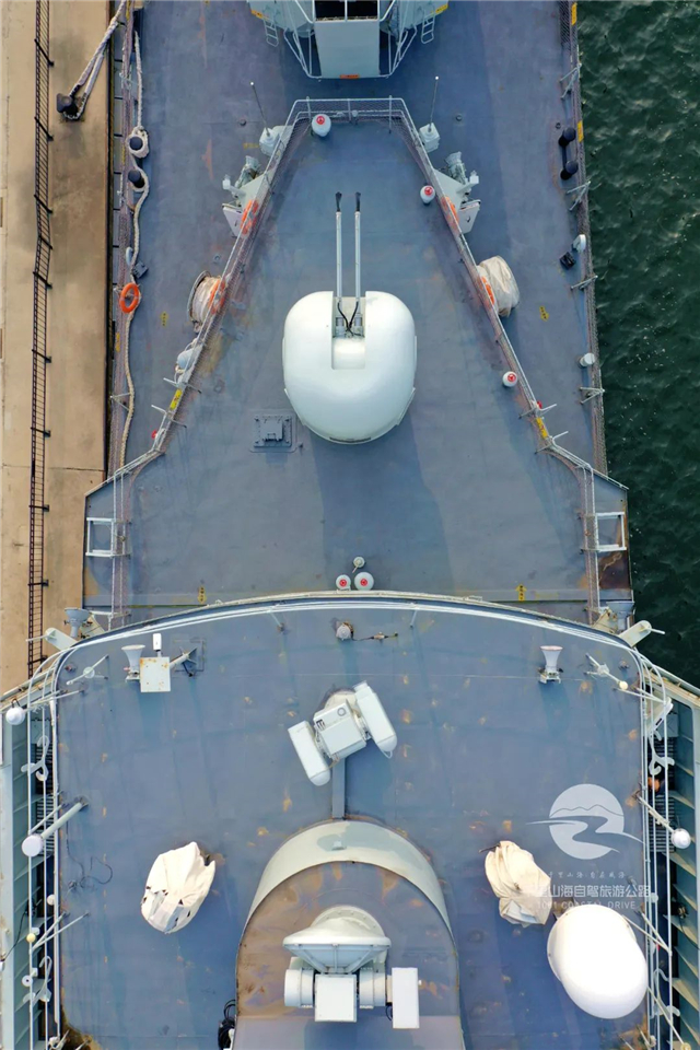 威海驱逐舰免费参观,探访中国航母