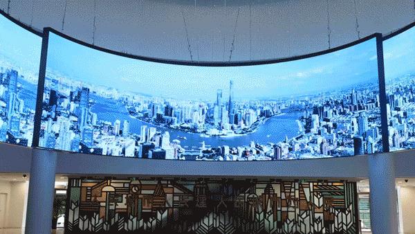 沉浸式城市沙盘视频,上海城市规划展示馆特色