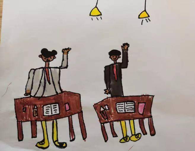 小孩子在学校画出来的问题有哪些,孩子对小学生活的向往和愿望绘画