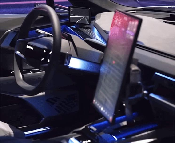 造型对开门,高合汽车机械臂