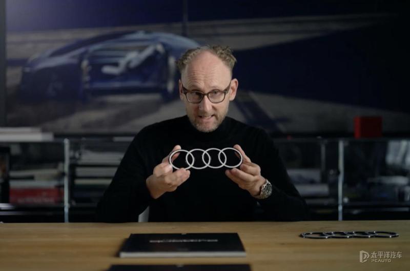 奥迪发布品牌新logo发光效果,奥迪发布品牌新LOGO