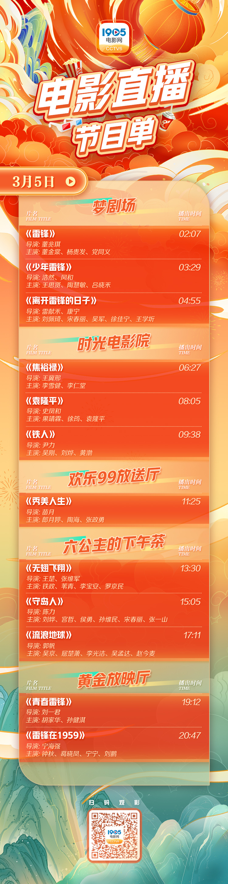 弘扬雷锋精神的电影或纪录片,学习雷锋精神的电影