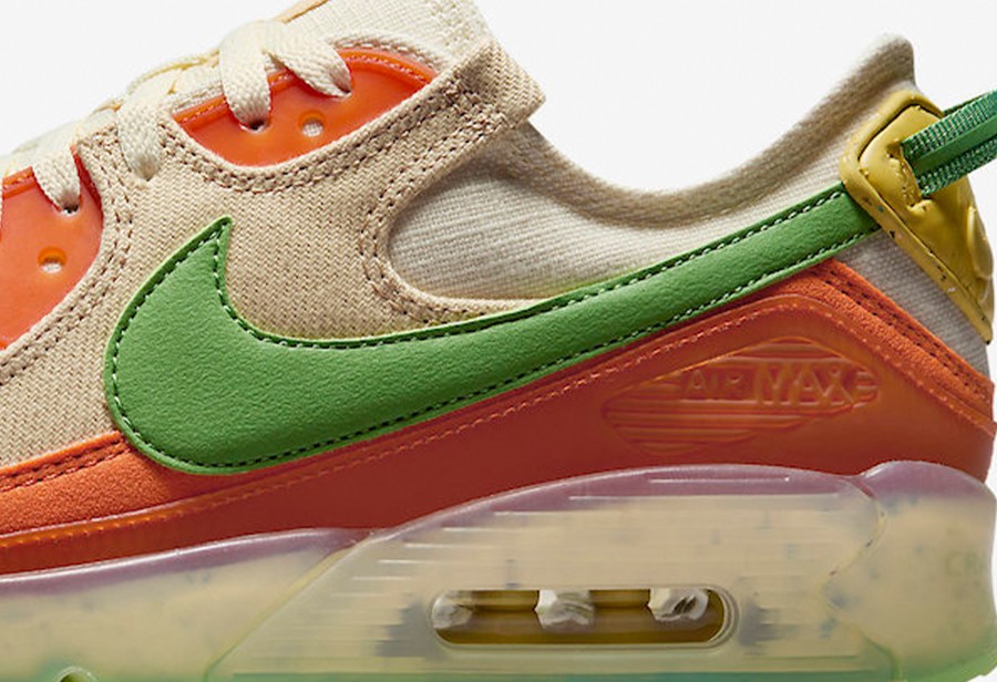 胡萝卜配色加持！「小OW」AirMax90近期发售！